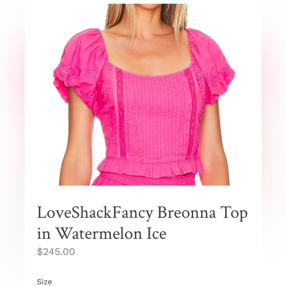 LoveShack Fancy Breonna too hot pink 0